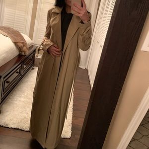 Twin Set Full Length Trench Coat, Size 8